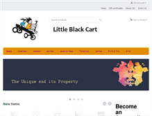 Tablet Screenshot of littleblackcart.com